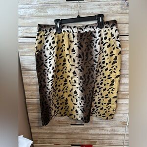SELENE animal print skirt size 16. Excellent condition.